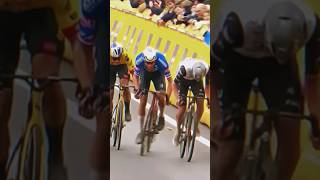 Sprint To Finish Pogacar VS Van Aert VS Vanderpoel cycling power sprint strong bikers [upl. by Elehcor]