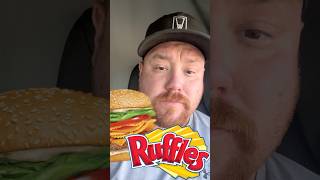 AampW Teen Burger x Ruffles Crunch Review  Ultimate Flavor Mashup [upl. by Ettellocin]