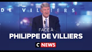 Face à Philippe de Villiers  12 janvier 2024 CNews [upl. by Huntingdon]