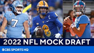 2022 NFL Mock Draft QB Breakdown Sam Howell Kenny Pickett Matt Corral amp MORE  CBS Sports HQ [upl. by Yeltihw]