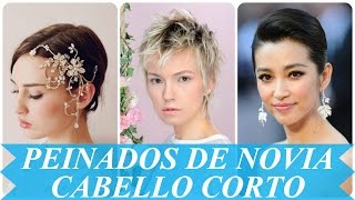 Peinados de novia cabello corto [upl. by Nalyak994]