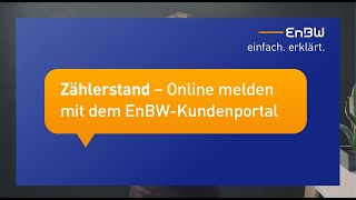 EnBW einfach erklärt Zählerstand übermitteln [upl. by Zere]