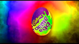 Cadburys Creme Egg Art Paint Logo Ident Effects [upl. by Yeldnarb606]