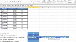 funcion contar si en excel [upl. by Kra]