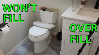 Kohler Toilet Not Filling or Constantly Running  Maintenance [upl. by Sayed]