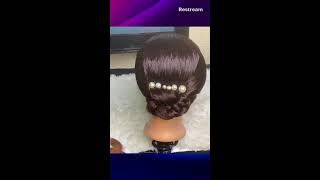 SIMPLE HAIR STYLEsaree hairstylessaree fashion bridal hairstyles [upl. by Leunas]