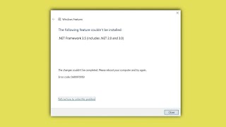 0x800f0950 NET Framework 35 For Windows 11 COMPLETE Tutorial [upl. by Eedak]