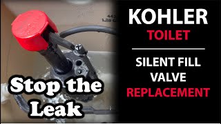 Kohler Toilet Leaking Silent Fill Valve Replacement Instruction [upl. by Leavitt263]