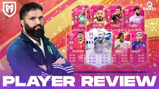 ZIDANE 99 RASHFORD 98 ARAUJO 96 OKOCHA 96 BENZEMA 99 GINOLA 97 FLORENZI 97 FUTTIES  FIFA 23 REVIEW [upl. by Nibot638]