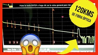 Cable de fibra óptica 120 Kms 😱Medicion OTDR viavi ✔️ demostración [upl. by Heigl]