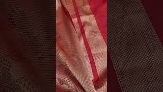 brocked jamavar saree purekatansilksaree subscribemychannel weddingfashion handloomsareestore [upl. by Otter]