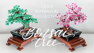 LEGO BOTANICAL COLLECTION 10281  Bonsai  Japanese cherry blossom tree unboxing and speed build [upl. by Yelekreb]