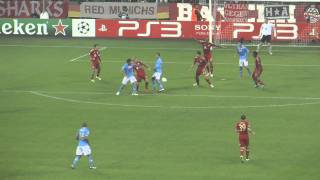 Bayern Monaco Napoli 02112011 32 Parata di De Sanctis al 90° Live in HD [upl. by Ahseekat]