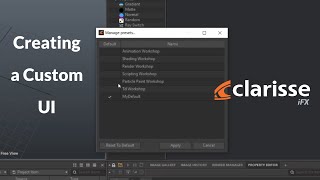 Quick Tip Create a Custom UI in Clarisse iFX [upl. by Philo]