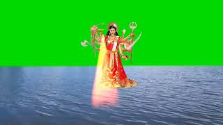 Durga pooja in green screen 😘 without copyright strike 😋 animation greenscreen viralvideo [upl. by Sirac492]