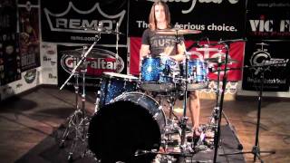 Greenbrier Percussion  Gretsch New Classic Ocean Sparkle Blue Drum Demo [upl. by Zenia838]