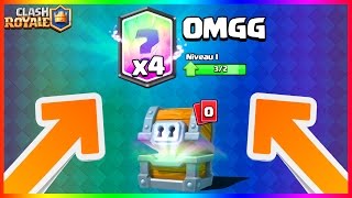 INCROYALE LEGENDAIRE DANS LE COFFRE GEANT  JOUVRE VOS COFFRES 4  Clash Royale [upl. by Ayalahs]