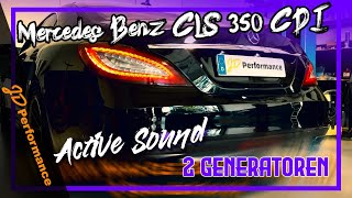 Mercedes Benz CLS 350 CDI Active Sound Stufe 3 mit 2 Soundaktuatoren I JD Performance [upl. by Ecniuq]