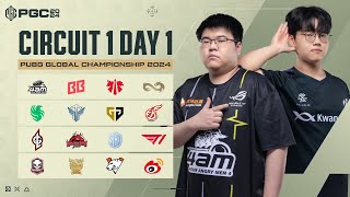 PUBG Global Championship 2024 Circuit 1 DAY 1 [upl. by Hayotal818]