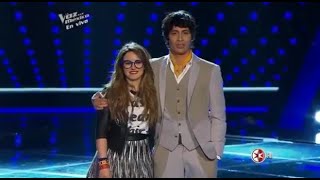 Iliana Beilis vs Guido Rochin Semifinal La voz Mexico 2014 [upl. by Ailel331]