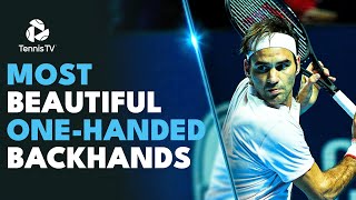 Most Beautiful OneHanded Backhands Ever Caught On Camera 🤩 [upl. by Emelen]