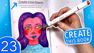 Create This Book ep 23 👽 Moriah Elizabeth art prompt book [upl. by Griggs]