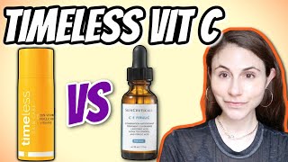 Timeless Skin Care Vitamin C serum vs Skinceuticals CE ferulic  Dr Dray [upl. by Hakim]