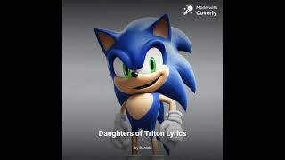 Sonic sings Daughters of Triton from the little mermaid AI cover [upl. by Eidualc]