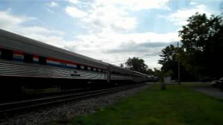 Amtrak Steamtown Special though Delanson NY 912012 [upl. by Atiekram]