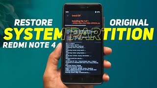 How To Back Normal System Partition In Redmi Note 44X  Restore Original System Partition [upl. by Lothaire]