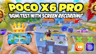 Poco x6 pro 🔥bgmi test with screen recording no other recording app [upl. by Seaton547]