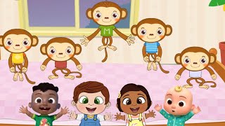 Five Little Monkey Jumping On The Bed  Cocomelon  Nursery Rhymes  Kids Songs nurseryrhymes [upl. by Ahsart]