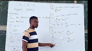 Solving differential equations with power series approach Power Series [upl. by Johnstone]