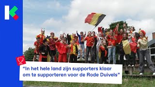 Klaar voor de eerste match van de Rode Duivels op het EK quotIk ga heel luid roepenquot [upl. by Groves]