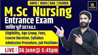 MSc Entrance Exam  Course Details  Exam Procedure  By Raju sir [upl. by Cynera]