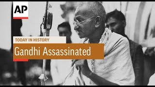 Gandhi Assassinated  1948  Today In History  30 Jan 18 [upl. by Ute]