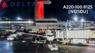 Delta Airlines Airbus A220100 Takeoff amp Landing  New York JFK  Boston BOS [upl. by Matland]