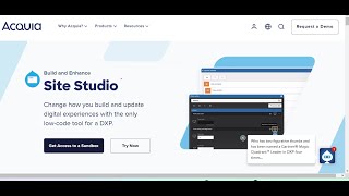 Install Acquia Site Studio Acquia Cohesion and Site Studio minimal theme  D4Drupal [upl. by Nevins473]