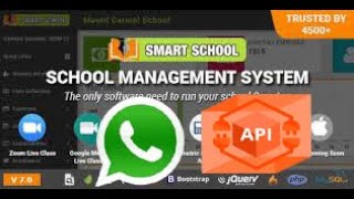 sms send from Smart School 70 with WhatsApp API [upl. by Sonafets42]