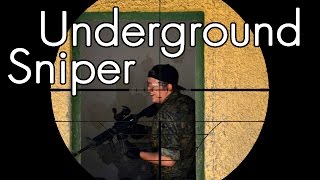 Airsoft Sniper Gameplay  Scope Cam  Underground Sniper [upl. by Benilda]