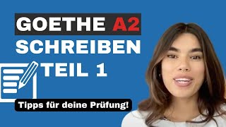 Goethe Zertifikat A2 Schreiben Teil 1  quotSchreiben ohne Quälereiquot [upl. by Tricia]