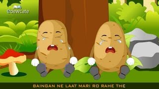 Edewcate Hindi Rhymes  Aloo Kachaloo Beta Kahan gaye the [upl. by Demmy472]