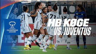 ALL TO PLAY FOR  HB Køge vs Juventus UEFA Womens Champions League Qualifying Highlights [upl. by Else]