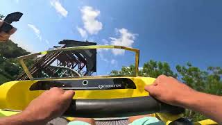 “Verbolten” Busch Gardens Williamsburg On Ride Front Row Big Bad Wolf effect POV June 282024 [upl. by Nedak746]