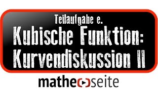 Kubische Funktion Funktionsanalyse  Kurvendiskussion Beispiel 2e Schnittpunkt berechnen [upl. by Diandre904]