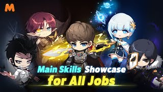 Main Skill Showcase for All JobsㅣMapleStory M [upl. by Yajeet]