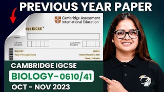 Cambridge IGCSE Biology Past Papers  CIE IGCSE Biology Extended 061041ON23  IGCSE Biology [upl. by Emilie946]