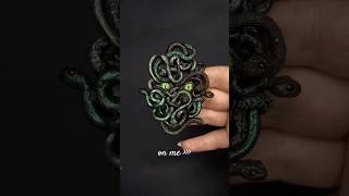 Gorgon💚medusa mythology craftideas snake polymerclay [upl. by Ahmar860]