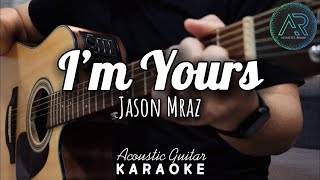 I’m Yours  Jason Mraz  Acoustic Guitar Karaoke  Singalong  Instrumental  Lyrics  No Vocals [upl. by Staal]