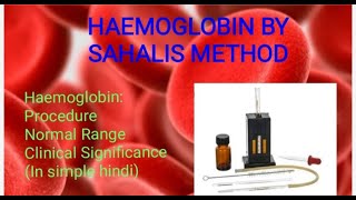 Haemoglobin Test Method Sahlis method Hb करने की procedure [upl. by Ocramed]